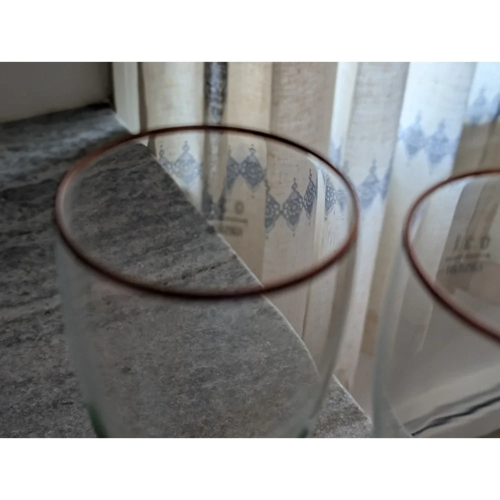 Set Of 2 New Pilsner Urquell Logo Beer Glasses, Germany Rastal, Gold Rimmed